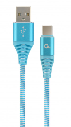 GEMBIRD PREMIUM KABEL USB-C 2.0 (AM/CM) 1M,TURKUS/