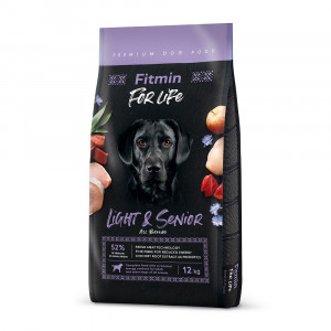 FITMIN Dog for Life Light&Senior - sucha karma dla psa - 12 kg