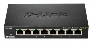 D-LINK DGS-108 8x1000Mbps Gigabit Switch Metal
