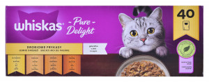 WHISKAS Pure Delight Drobiowe Frykasy w galaretce - mokra karma dla kota - 40x85 g