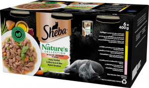 SHEBA wybór smaków w sosie - mokra karma dla kota - 6x400 g