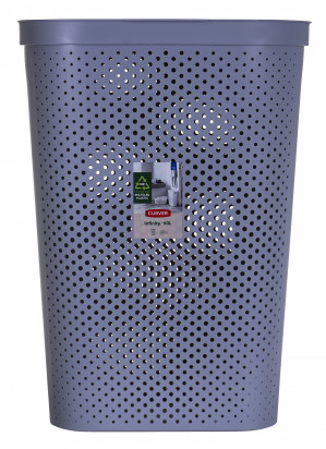 Kosz na bieliznę Curver INFINITY 60L Szary