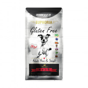 BIOFEED Euphoria Gluten Free Adult mini & small Wołowina - sucha karma dla psa - 12 kg