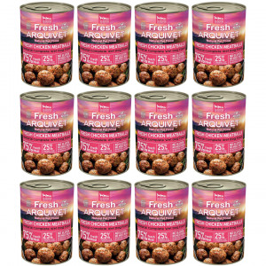 ARQUIVET Fresh Chicken Meatballs - mokra karma dla psa - 12x400g