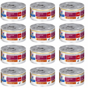 HILL'S Prescription Diet Digestive Care i/d Feline potrawka z kurczaka - mokra karma dla kota - 12x82g