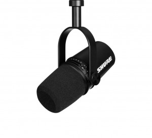 Shure MV7-K - Mikrofon lektorski/wokalny ze złączem XLR/USB-C Czarny
