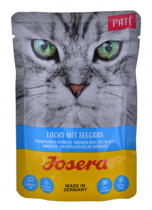 JOSERA Pate łosoś z trawą morską - mokra karma dla kota - 85 g