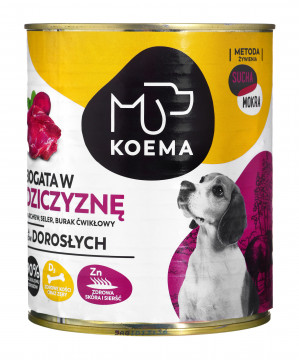Koema Bogata w dziczyznę mokra karma dla psa 800g