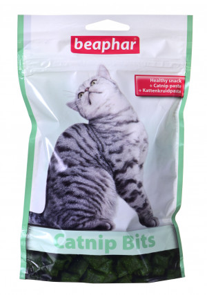 Beaphar Catnip Bits - przysmak dla kotów z kocimiętką - 150 g