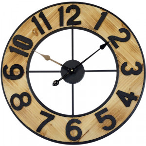 Zegar ścienny TECHNOLINE WT1610 Nature Wood Loft 60 cm