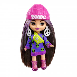 Barbie Extra Mini Minis Lalka brązowe włosy HLN46(HLN44)