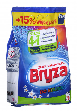 BRYZA Proszek do prania 4w1 Kolor SPRING FRESHNESS 70 prań 4,55kg