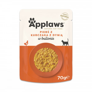 APPLAWS Chicken breast with pumpkin in broth - mokra karma dla kota - 70g