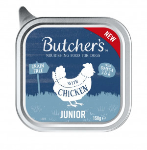 BUTCHER'S Original Junior Pasztet z kurczakiem - mokra karma dla psa - 150 g