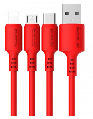 SOMOSTEL KABEL MICRO QC 3100MAH MACARON SMS-BP06 R