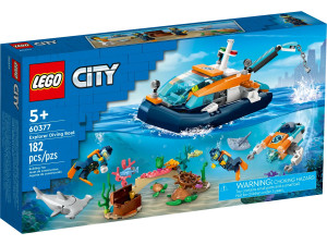 LEGO City 60377 Łódź do nurkowania badacza