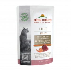 ALMO NATURE HFC Jelly tuńczyk i krewetki - mokra karma dla kota - 55g