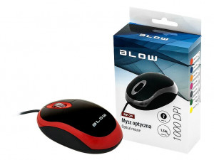 Mysz optyczna BLOW MP-20 USB czerwona