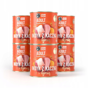 John Dog PUMPKIN Adult indyk kaczka i dynią800g*6