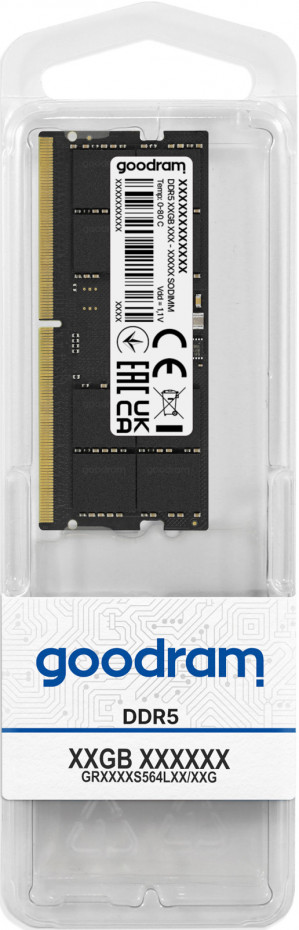 GOODRAM SO-DIMM DDR5 16GB 4800MHz CL40 2048x8