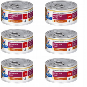 HILL'S Prescription Diet Digestive Care i/d Feline potrawka z kurczaka - mokra karma dla kota - 6x82g