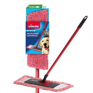 VILEDA Pet Pro Mop płaski 3D Chenille z drążkiem