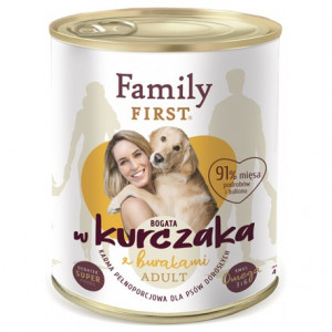 FamilyFirst Bogata w kurczaka+burak adult 800g
