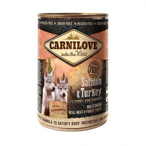CARNILOVE Into the Wild Salmon & Turkey for Puppies - mokra karma dla psa - 400g