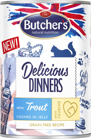 Butcher's Delicious Dinners kawałki z pstrągiem w galaretce 400g