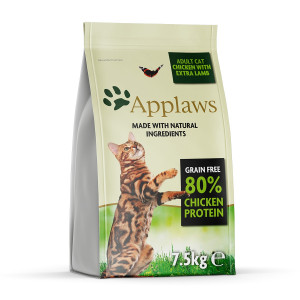 APPLAWS CAT Kurczak i Jagnięcina - karma dla kotów z wysoką zawartością mięsa - 7,5kg