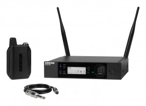 Shure GLXD14R+E-Z4 - Cyfrowy system bezprzewodowy DUAL BAND z nadajnikiem bodypack i kablem gitarowym W302