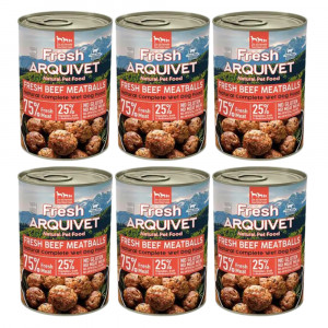 ARQUIVET Fresh Klopsiki z wołowiny w sosie - mokra karma dla psa - 6x400g