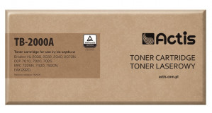 Toner Actis TB-2000A do drukarki Brother, Zamiennik Brother TN-2000/TN-2005; Standard; 2500 stron; czarny.