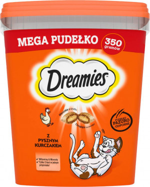 DREAMIES Mix Smaków z Kurczakiem i Serem - przysmak dla kota - 350g