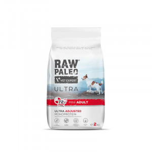 VET EXPERT Raw Paleo Ultra Mini Adult Wołowina - sucha karma dla psa - 750g