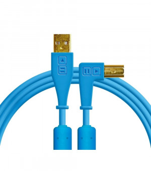 DJ TECHTOOLS - Chroma Cable USB 1.5 m- łamany- niebieski