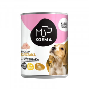 Koema Junior mokra karma kurczak 400g dla psa