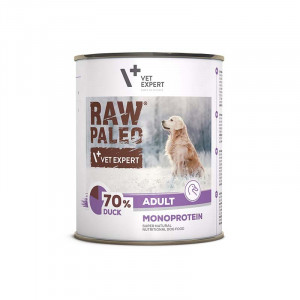 VET EXPERT Raw Paleo Adult Monoprotein Kaczka - mokra karma dla psa - 800g