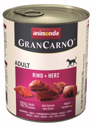 ANIMONDA Grancarno Adult wołowina + serca - mokra karma dla psa - 800 g