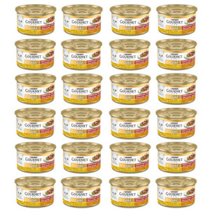 GOURMET GOLD Kurczak i wątróbka w sosie 24x85g