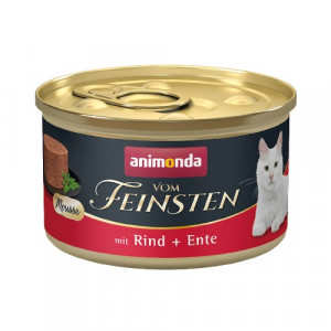 ANIMONDA Vom Feinsten Mousse Wołowina i kaczka - mokra karma dla kota - 85g