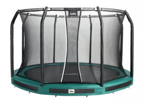 Trampolina Premium Ground Combo 305cm Zielona