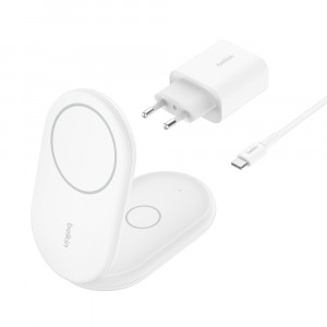 BELKIN ŁADOWARKA MAGSAFE SKŁADANA 2W1 QI2 ZASILACZ