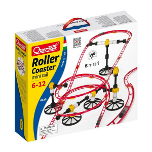 Quercetti Tor Kulkowy Roller Coaster Mini Rail 8 Metrów 150 elementów
