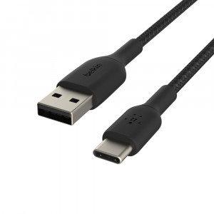 BELKIN CABLE USB C-A OPLOT 3M, CZARNY