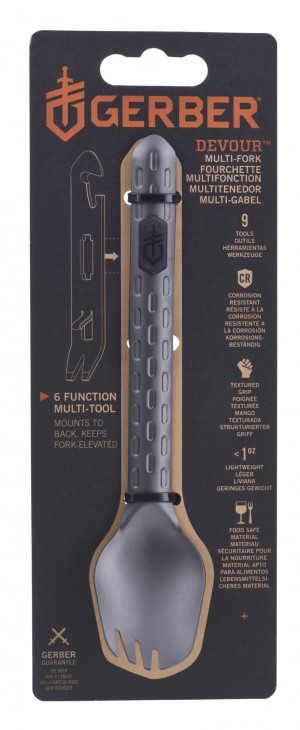 Multitool GERBER Devour - Cook Eat Clean Spork Onyx