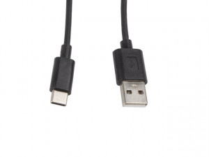 LANBERG KABEL USB 2.0 TYPE-C(M)-AM 1M, CZARNY