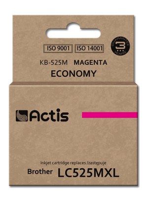 Tusz Actis KB-525M do drukarki Brother, Zamiennik Brother LC525M; Standard; 15 ml; purpurowy.