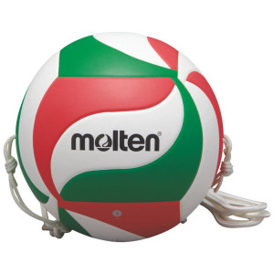 Piłka do siatkówki Molten V5M9000 T z gumką biało-czerwono-zielona rozm. 5