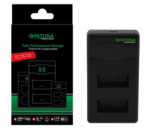 Ładowarka Patona Premium Twin Performance PD do Canon LP-E17 LPE17 z kablem USB-C